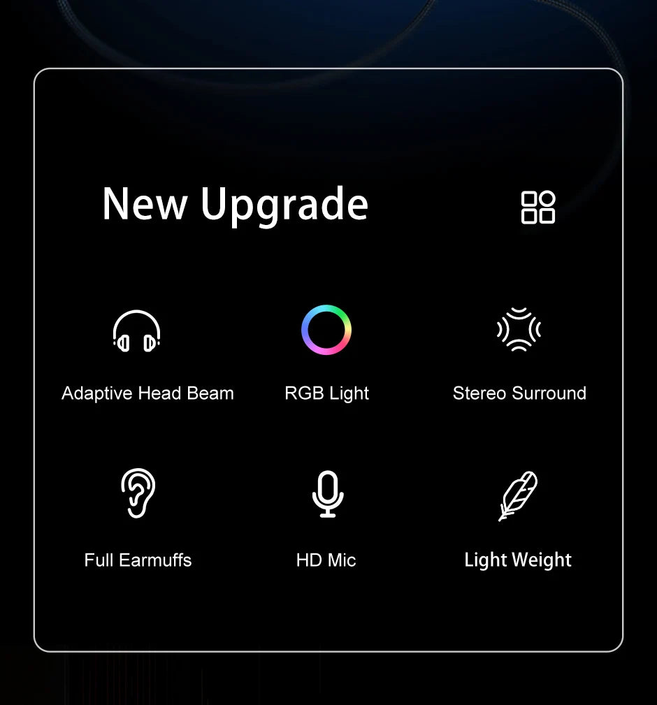 Fones de ouvido do jogo do rgb de onikuma com microfone flexível hd 3.5mm jogos