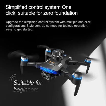 m6 drone 8k hd câmera dupla 5g wifi fpv motor sem escova evitar obstácu