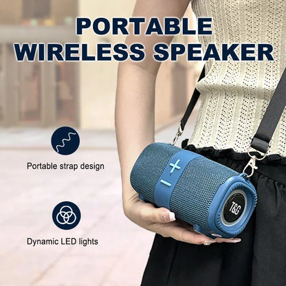 Caixa de som T&amp;G TG667 Crossbody LED Light Portátil Bluetooth Speaker Outdoor Pequeno e