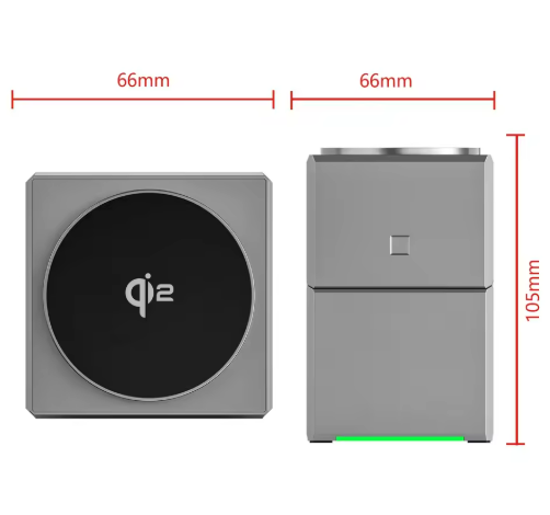 Carregador Qi2 -3 em 1 Supercharger