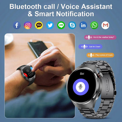 Huawei Watch 4 Pro Smartwatch para Homens, Tela HD, 360x360, Frequência Cardía