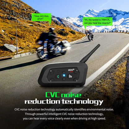 Fones bluetooth para moto a prova d'água ip67, para capacete da motocicleta