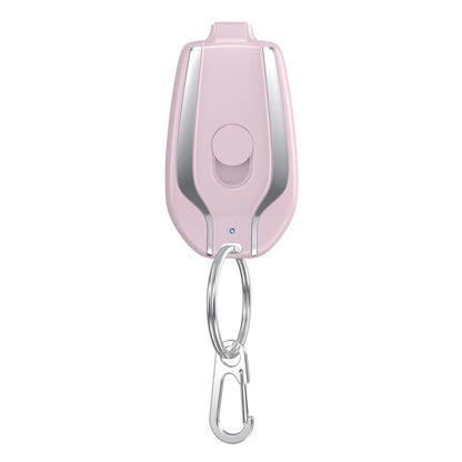 Carregador Chaveiro - Para Iphones e Tipo-C Universal - Carga 1500mAh