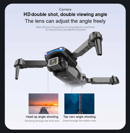 Drone e99pro grava em hd profissional 4k câmera dupla wifi fpv aeronave quadcop
