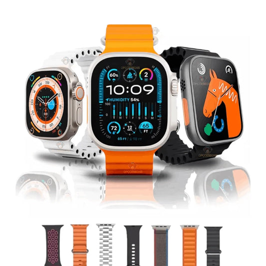 Smartwatch Ultra 9 com 7 Pulseiras + Case