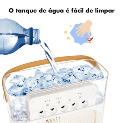 Umidificador de Ar Climatizador Ventilador Portátil