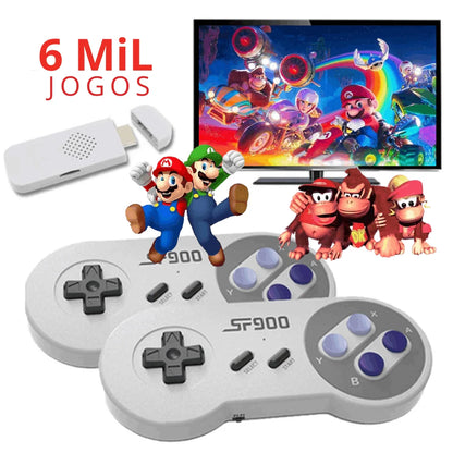 Game Console Retrô Super Nintendo 4K HD