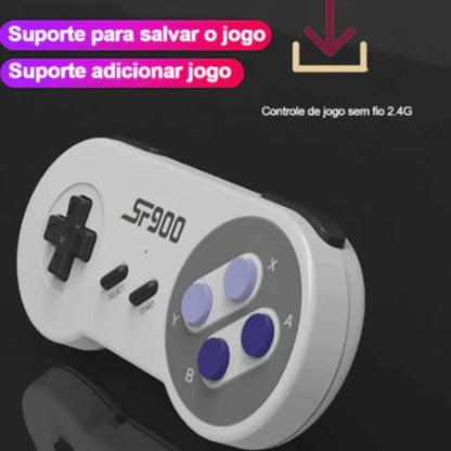 Game Console Retrô Super Nintendo 4K HD