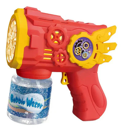 (Compre 1 e Leve 2) Brinquedo Maquina Bolha De Sabão Pistola Com Luz + Pilhas