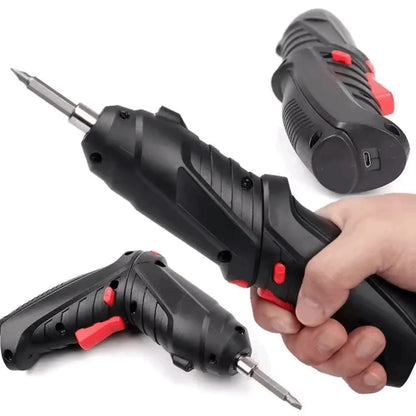 Kit Parafusadeira/Furadeira 48 Peças Bateria USB – Dupla Posição Premium